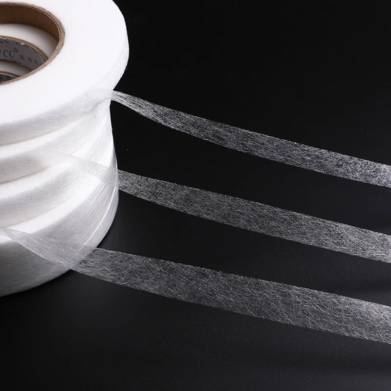 70Meters Black White Double-sided Interlining Adhesive Fabric Clothes Iron On Hem Tape Interlining Web DIY Sewing Accessories