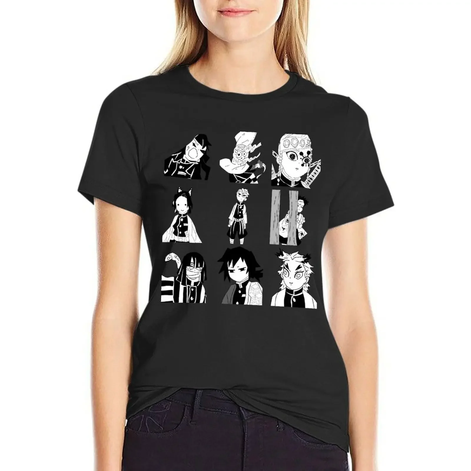 

low quality hashiras T-Shirt summer clothes summer top animal prinfor cute t-shirts for Women