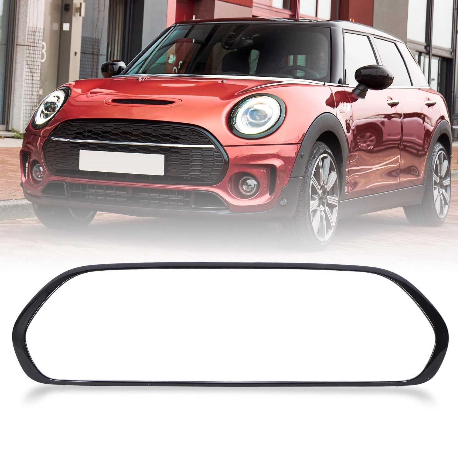

Grille Surround Cover Trim Gloss Black Front Grille Frame Surround Cover 51137351369 High Toughness for Clubman S JCW F54