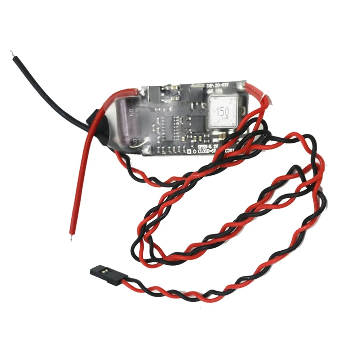 Fuente de alimentación del receptor FPV, regulador de voltaje externo BEC (UBEC), 5V, módulo regulador reductor para Avión RC, 15A, 3-12S