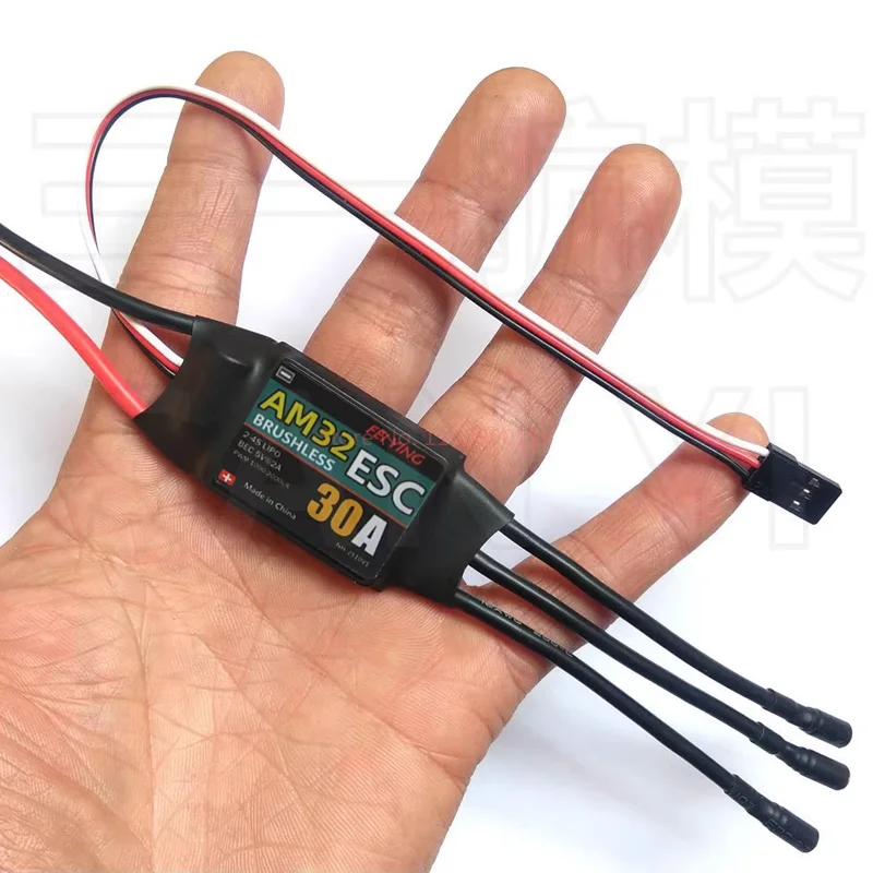 

Бесщеточный регулятор скорости Am32 30A с двунаправленным управлением, 32-битный чип управления для радиоуправляемых самолетов, лодок, машин, моторов с функцией прямого и обратного хода