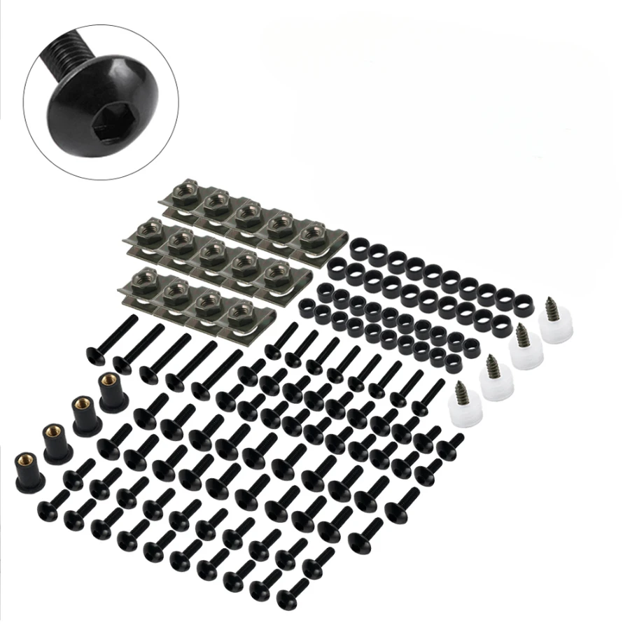 

177PCS CNC Screw Bolts Fairing Kit For Honda CB650R PCX 125 NC750X ADV 350 X ADV 750 350 CB500X CB125R CBR600RR CB500F CB1000R