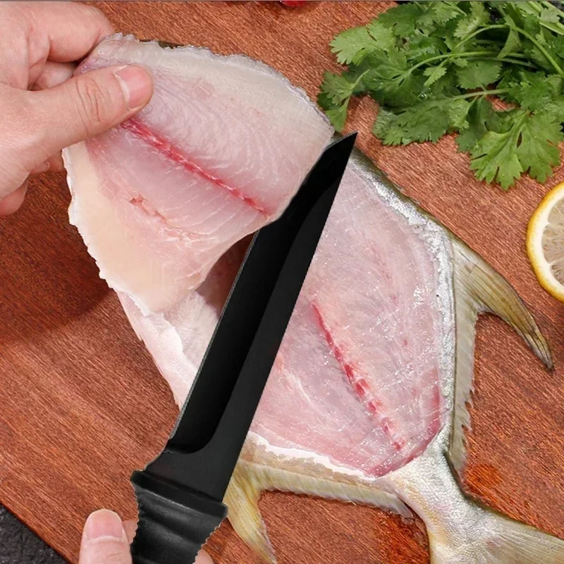 Stainless Steel Meat Cleaver Sharp Boning Knife Fishing Accessories Knife with Holster Multifunction Vegetable Fruit Knife - view 3