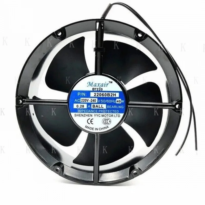 

C ДЛЯ 1 шт. осевой вентилятор 22060B2H AC 220-240 В 2-проводной охлаждающий вентилятор 220*220 # А6–27