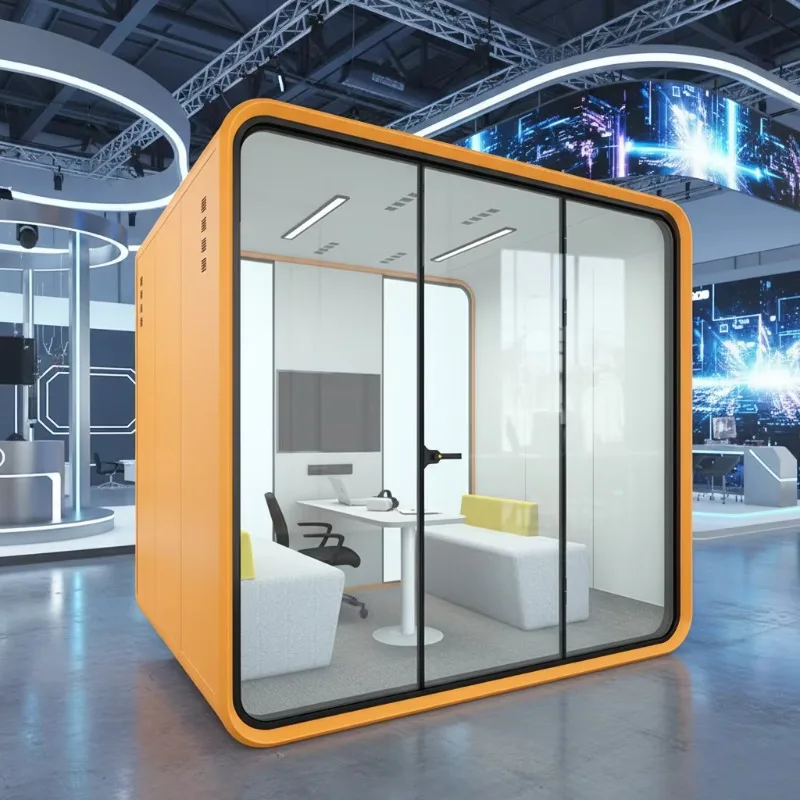 Lightweight Portable Soundproof Booth Easy Carry Acoustic Work Pod Customized Color Matching For Temporary Office Event Use
