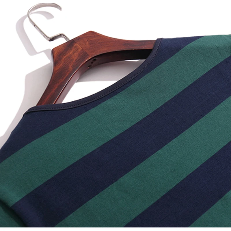 V Neck Cotton T Shirt Women Striped Tee Shirt Femme Short Sleeve Tshirts Loose Tops Female 2023 Summer Casual Clothes Camisetas