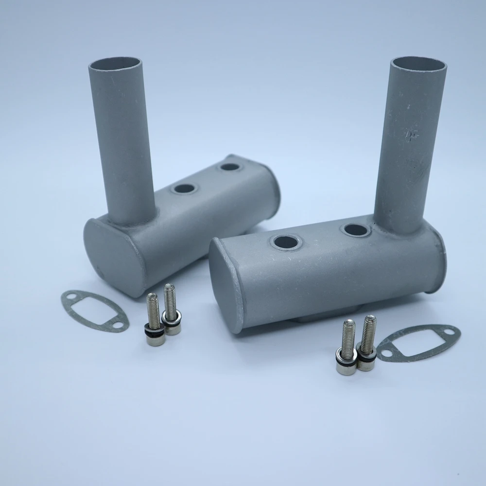 RCGF Genuine Parts! Upgraded Exhaust Pipe for RCGF 60cc 60CCT 70cc 70CCT & NGH GTT70 GP70 Dual Cylinder Gasoline engine