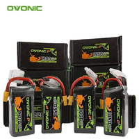 2Pcs OVONIC 3S 4S 6S Lipo Battery 450mAh 850mAh 10500mAh 1300mAh 1550mAh For RC FPV Airplane Quadcopter Helicopter Drone Parts