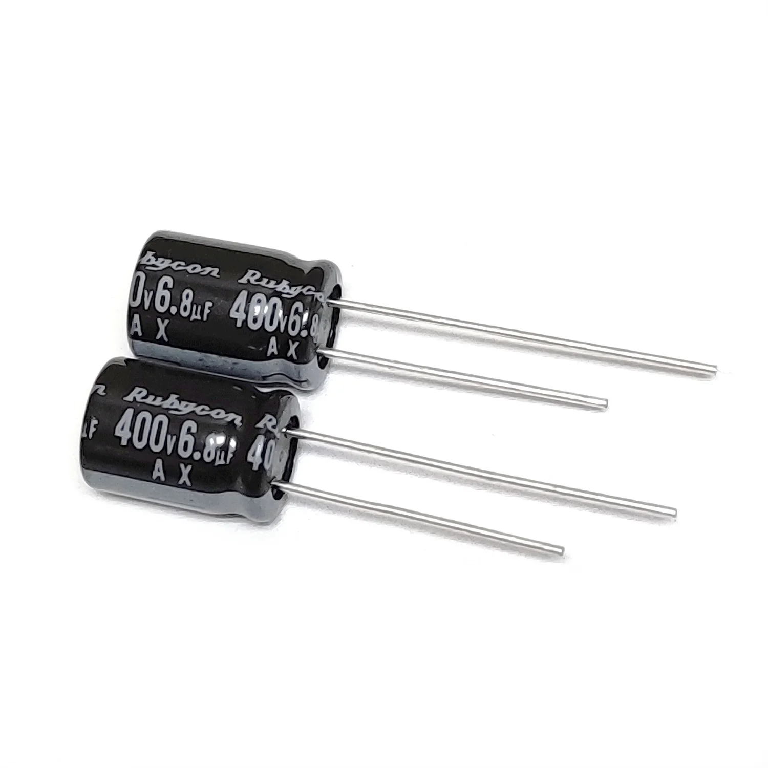 200PCS 400V6.8UF AX 8X10.8 RUBYCON Long Life Brand New Low Impedance Electrolytic Capacitor