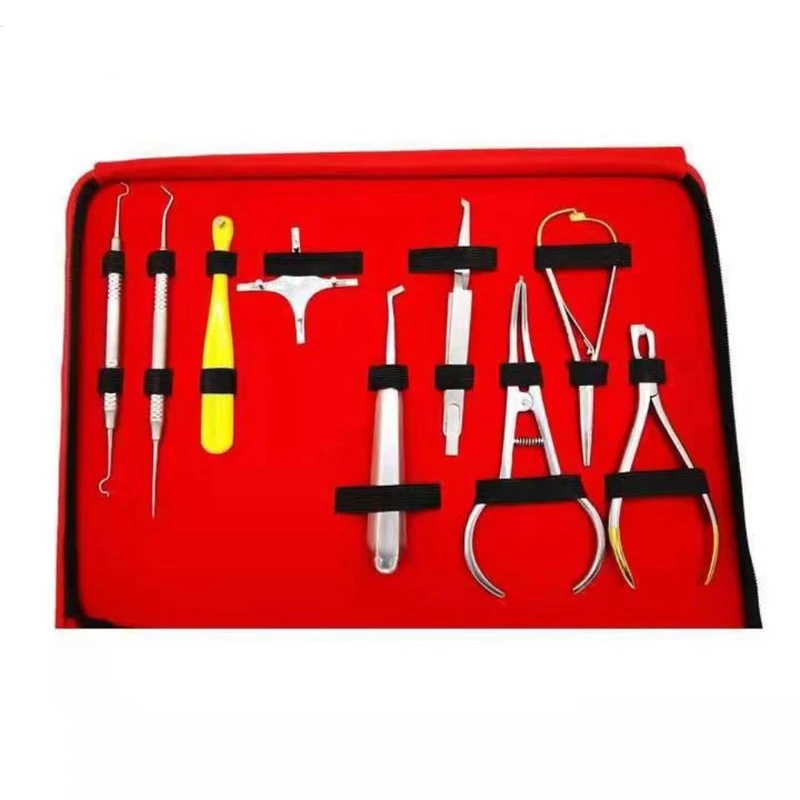 

18-piece tool set imported from Germany dental technician orthodontic complete stainless steel equipment high temperature