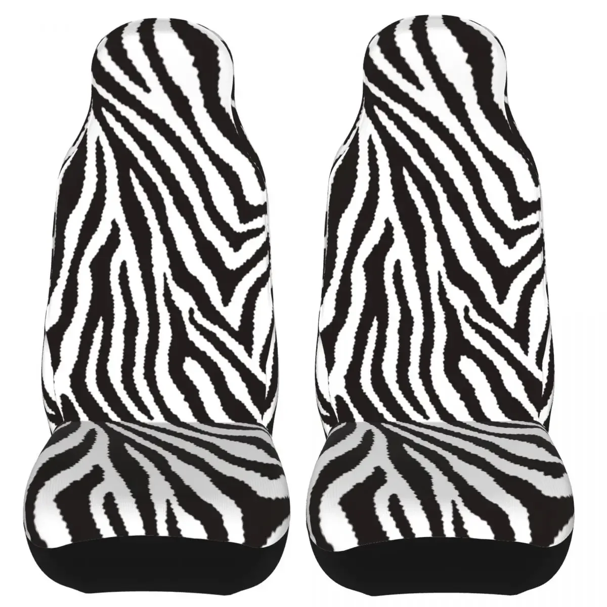 Zebra Animal Pattern Universal Car Seat Cover Protector Interior Accessories Women Car Seat Mat Polyester Fishing