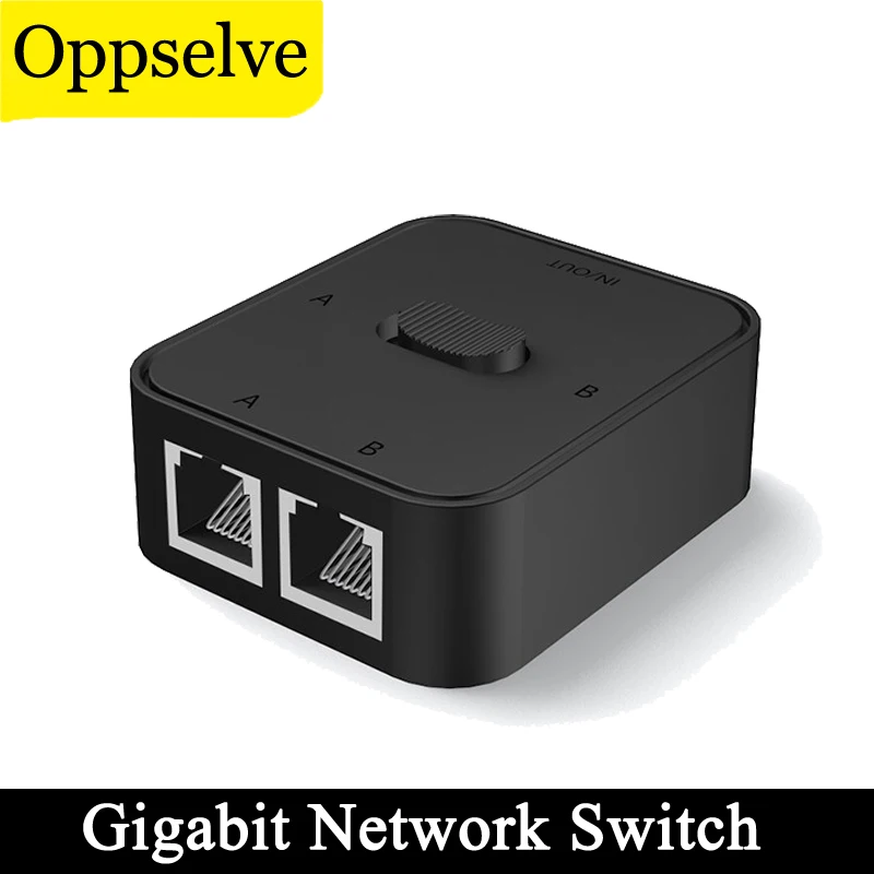 

Cat6 Gigabit Network Switch High Performance 2 Port RJ45 Selector Lan Ethernet Smart Switchs Internal External Internet Splitter