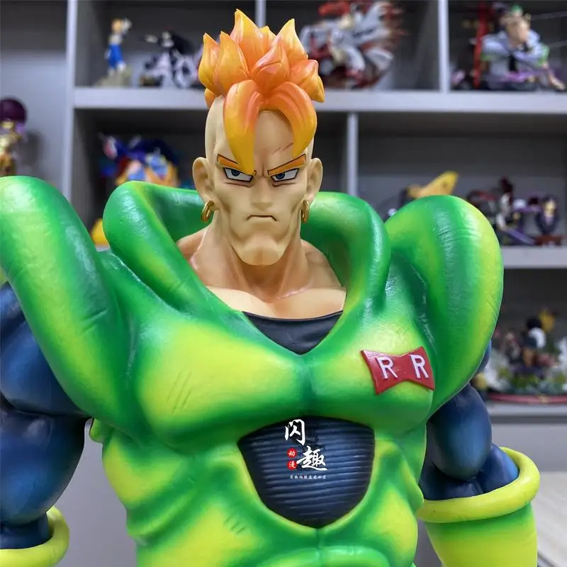 

New Dragon Ball Z 42cm Super Saiyan 16th Artificial Human Collectible Figure Model Toy Hand Painted Detail for Anime Enthusiasts