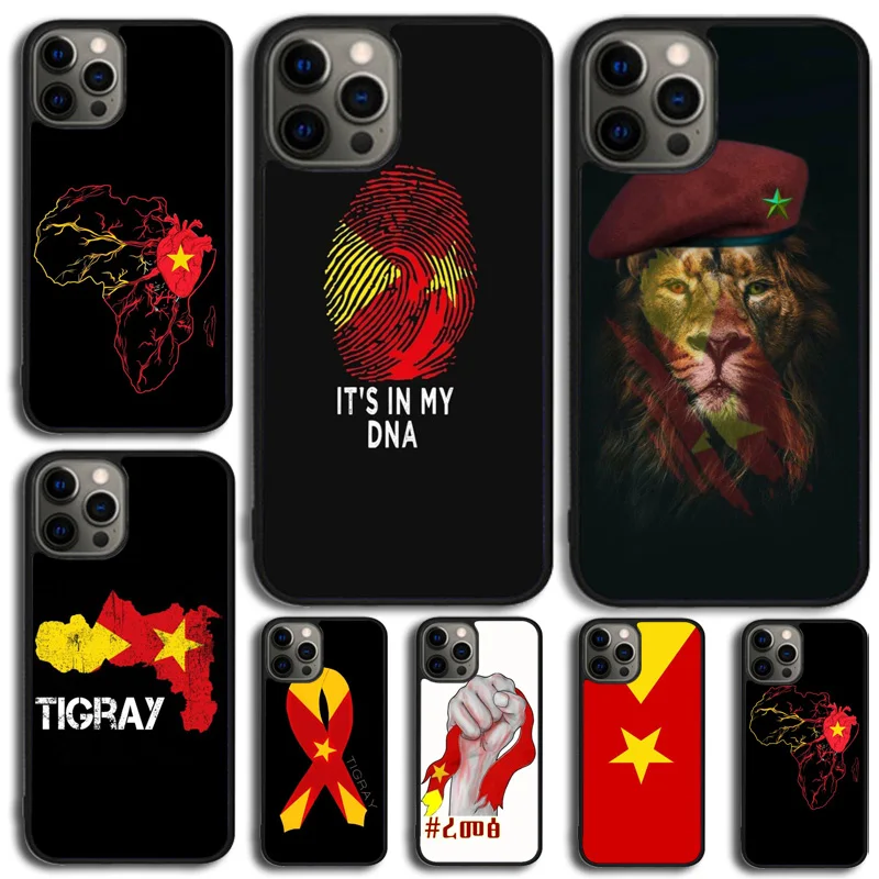 Tigray Flag Phone Case For Apple iPhone 11 Pro Max 6 8 7 Plus SE2020 Coque For iPhone 14 15 16 13 12 Mini Max Cover