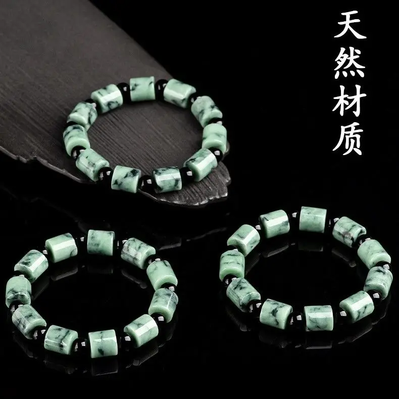 Natural Myanmar Jadeite Ice Floating Jade Bracelet Men Women Healing Gemstone Fine Jewelry Genuine Grade A Burma Jade Bracelets