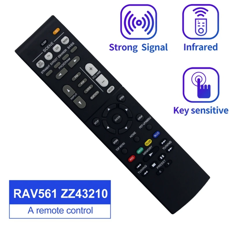 RAV561 ZZ43210 Remote Control For Yamaha Home Theater Receiver HTR-3072 RX-V385 YHT-4950UBL RX-V381 RX-V383 HTR-3071 Easy To Use