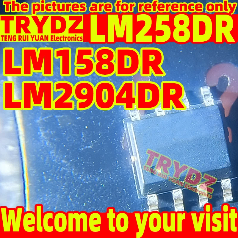 50pcs New LM258DR LM158DR LM2904DR SOP8