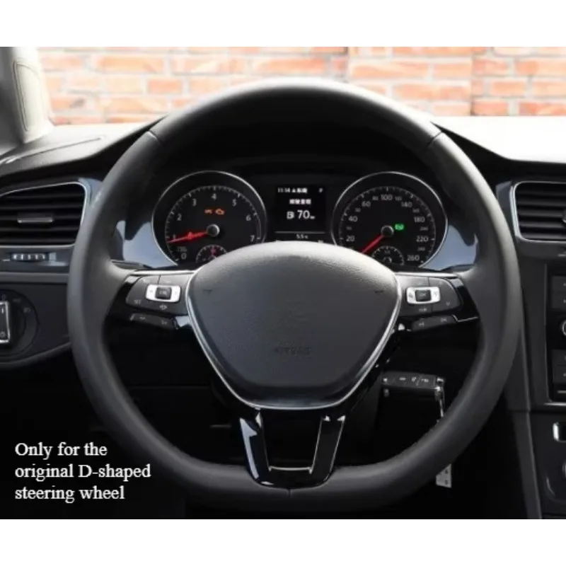 

For Volkswagen Golf 7/7.5 Generation Steering Wheel Modified Sequins Decorative Sticker Interior Accesorios Para Auto tools D