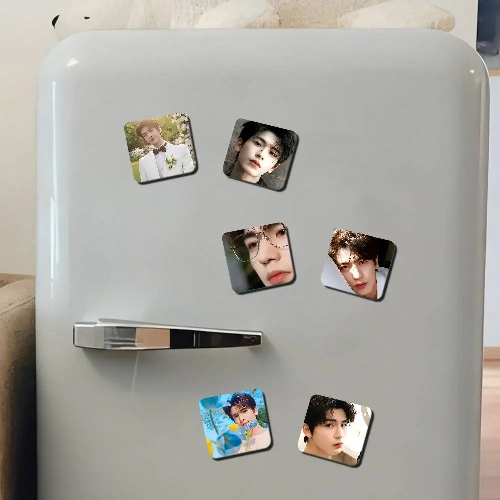 Zhang Linghe Fridge Magnet Set Creative Square Decorative Adhesive Stickers Magnets For Festival Gift