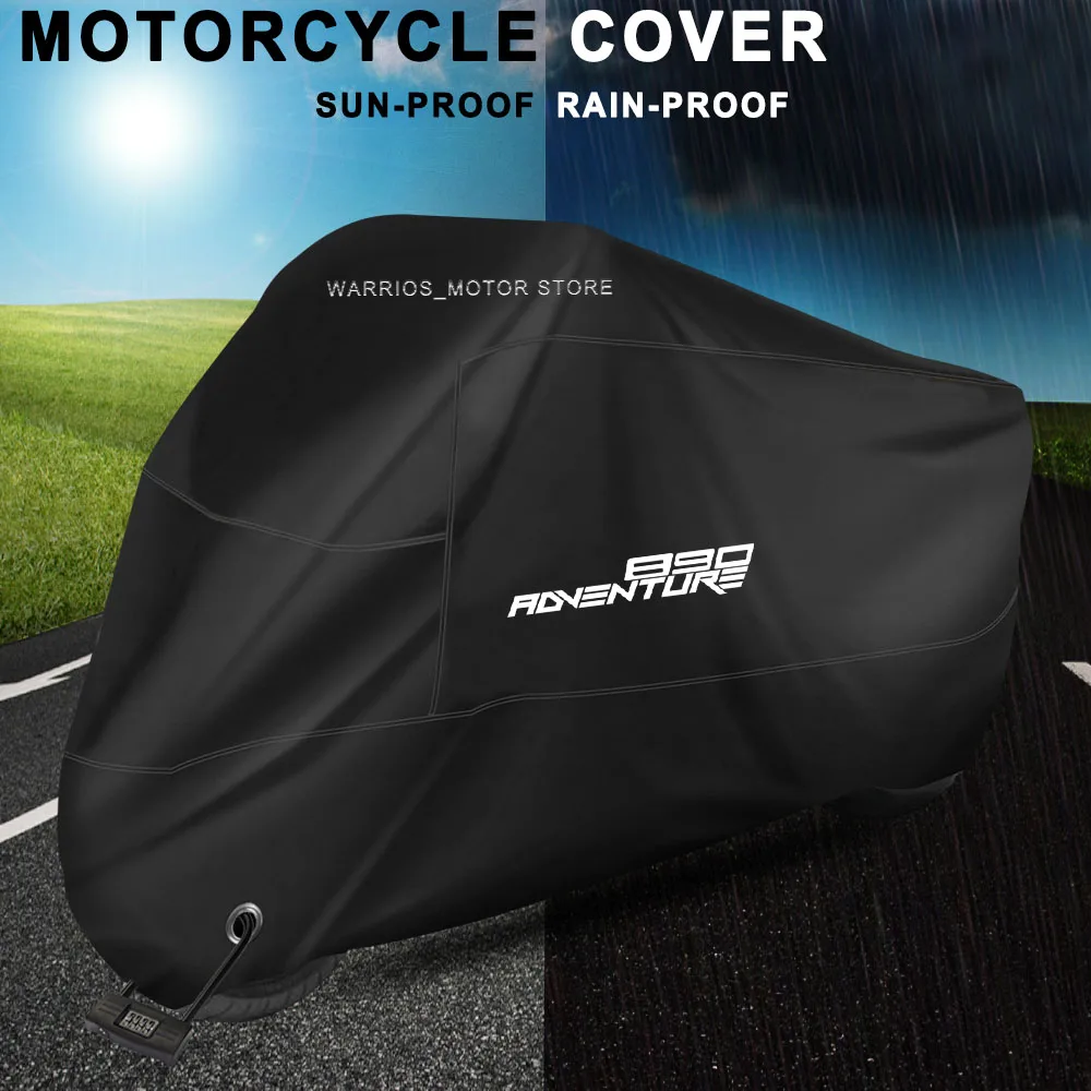 Motorcycle Cover Outdoor Rain Dust Waterproof UV Protector Covers For KTM 890 Adventure R 890 ADV 890 2020- 2023