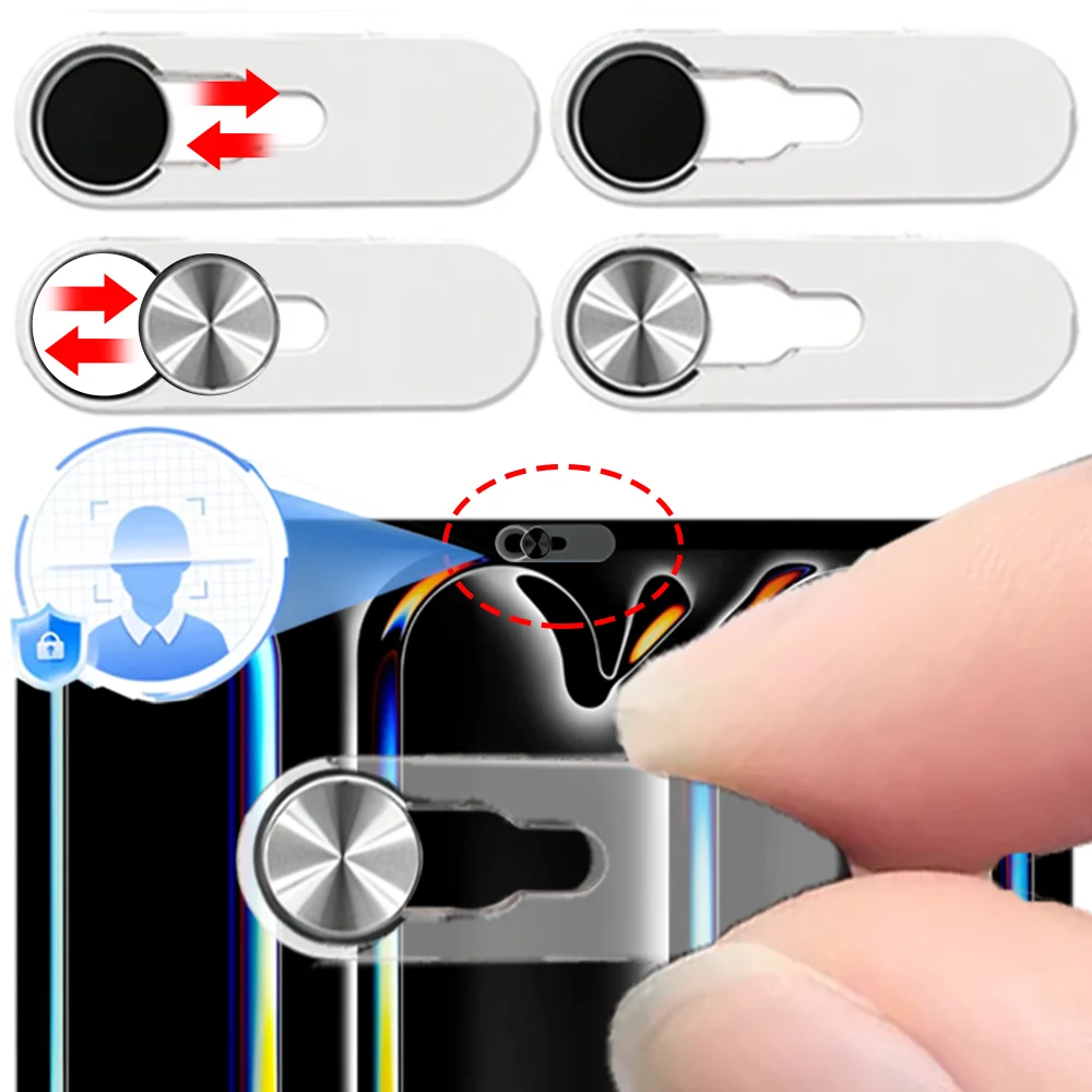 

Front Camera Protector Privacy Webcam Slide Sticker for IPad Pro Galaxy Tab Universal Tablets Ultra-Thin Camera Security Covers