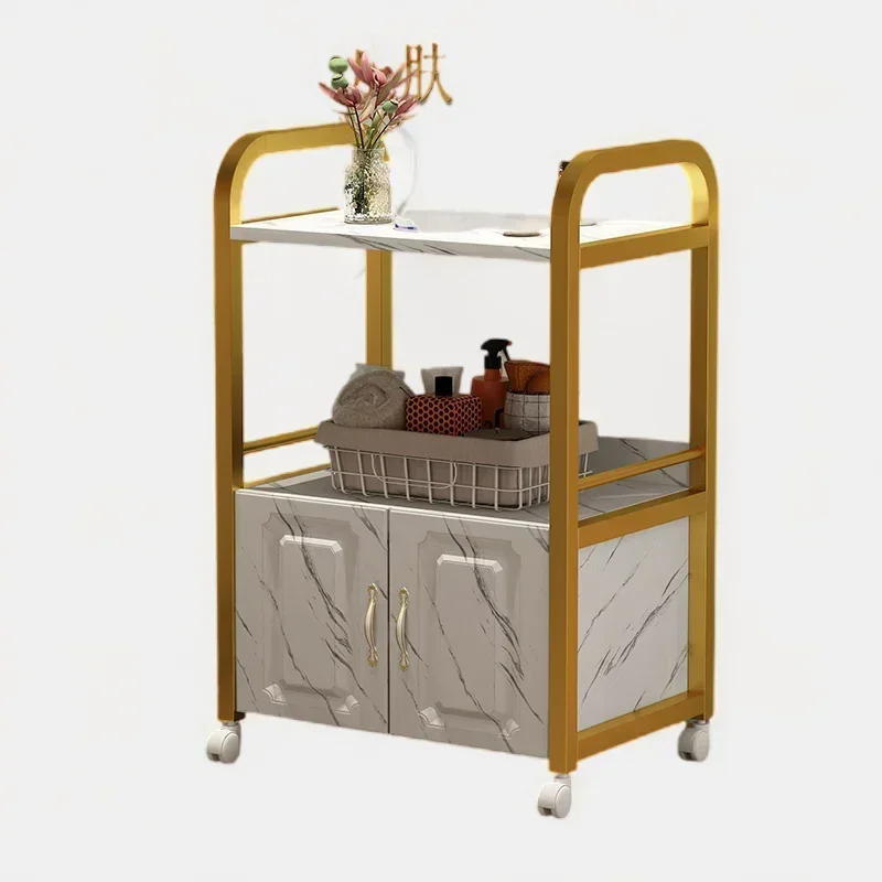 용접 트롤리 청소 카트 소형 트롤리 주최자 바퀴 미학 미용 메사 보조 스파 con ruedas 화장품 골드