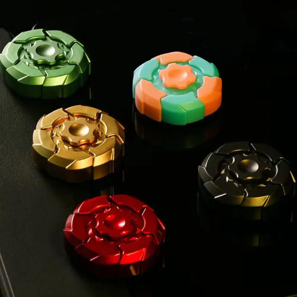 Luminoso luminoso fidget spinner rolamento silencioso durável girando topo ponta do dedo roda dentada rotador design giroscópio brinquedo