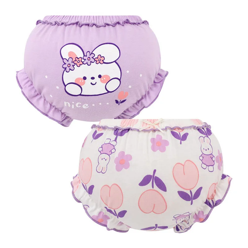 Short d\'été 100% en coton pour bébé, lot de 2 pièces, culotte mignonne Kawaii de dessin animé PP pour enfants de 6 à 24 mois