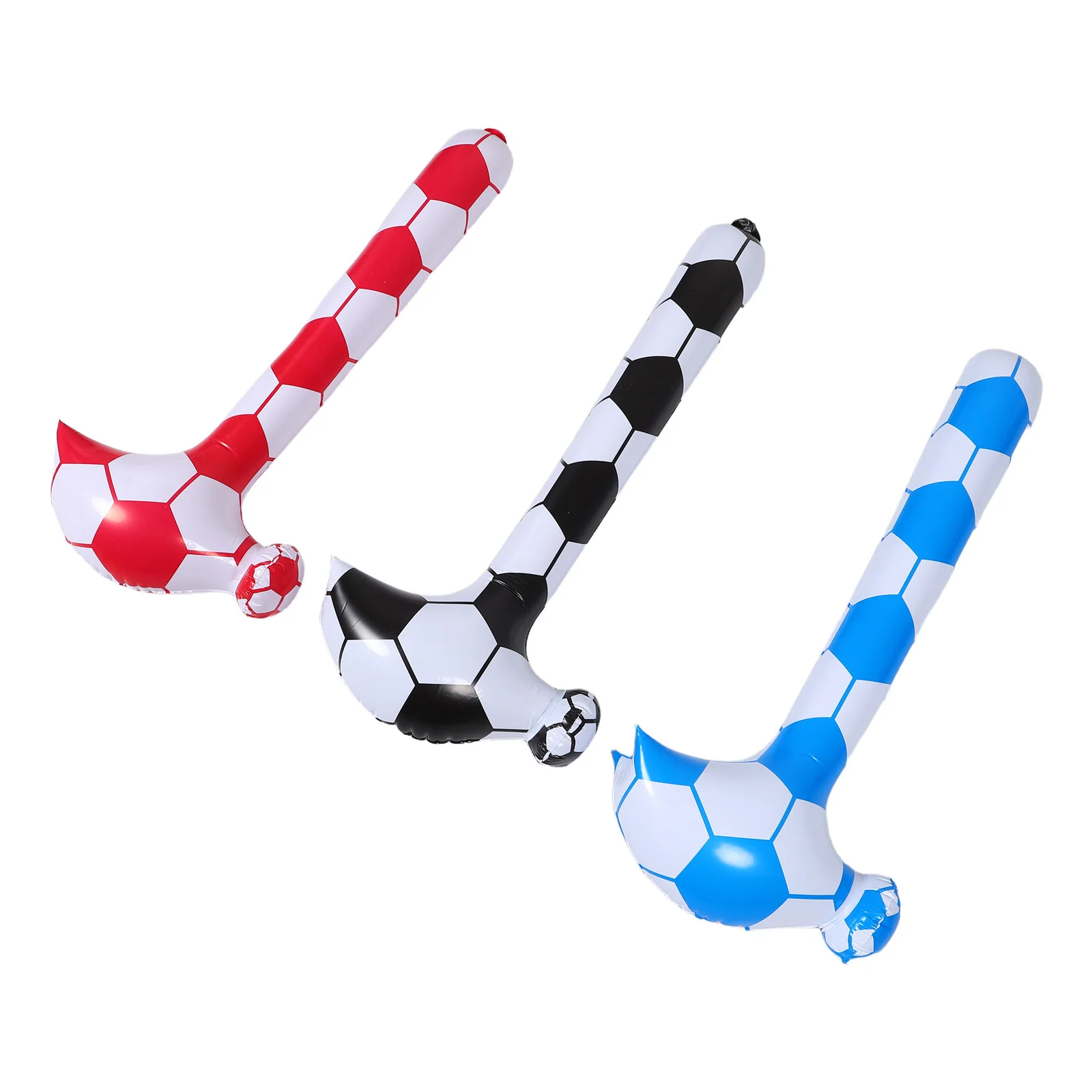 3 قطع مطرقة كرة قدم قابلة للنفخ، مطرقة كبيرة من مادة PVC لحمام السباحة والمناسبات في الهواء الطلق، لعبة مطرقة قابلة للنفخ #1