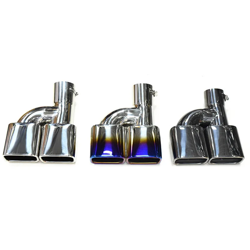 Suitable for NOAH VOXY80 series tail throat NOAH stainless steel plated blue one out two exhaust pipe modified square mouth tail