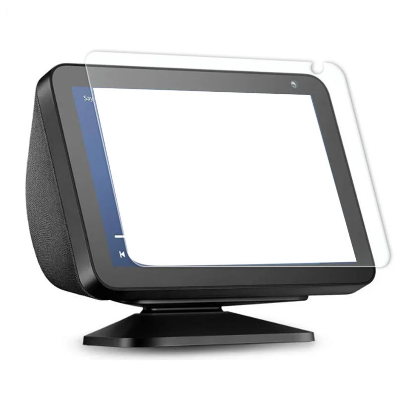 PHILE-3X Scratch Resistance Screen Protector For Amazon Echo Show 8 Strong Adhesive HD Tempered Glass Film