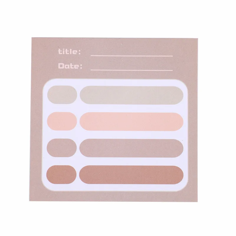 Memo Pad Learning Sticky  Functional Notes Message Strong Student Mark Instruction Stickers Mini Office  School Supplies Lovely