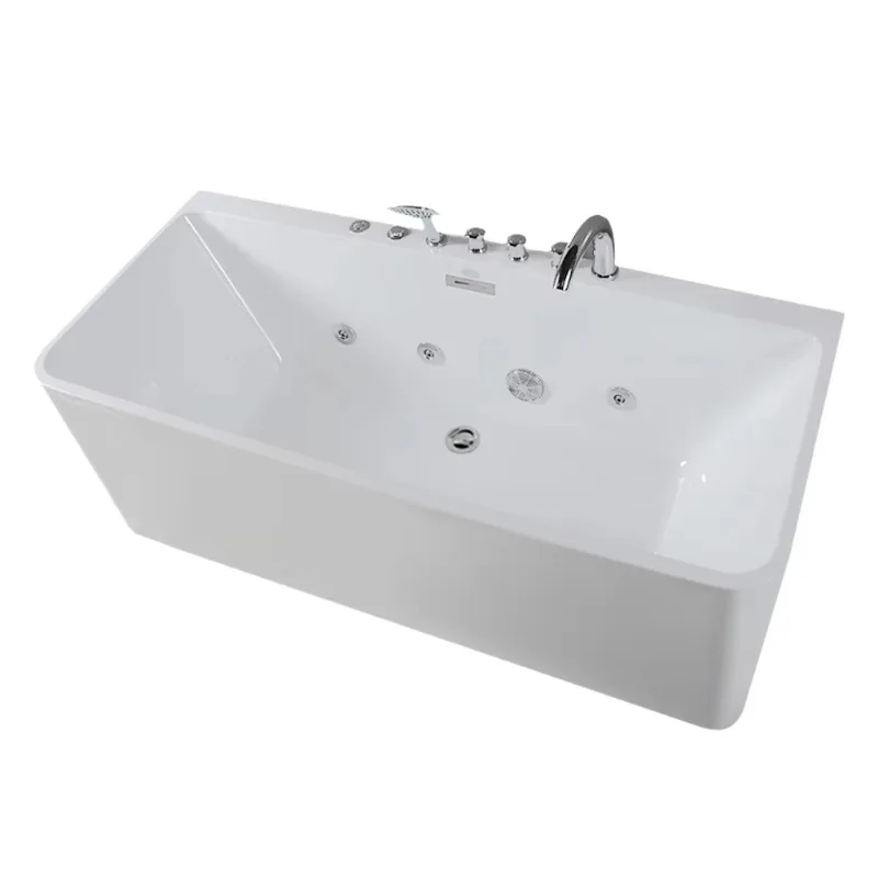 Back To Wall Luchtbel Rechthoek Bad Whirlpool Bad Inloopbad