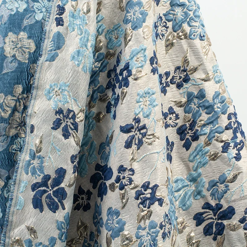 

Бронзовая роза с тиснением, жаккардовая ткань, обивка костюма, мебельная занавеска, материал для одежды «сделай сам», ткань шириной 140 см, продается по метрам