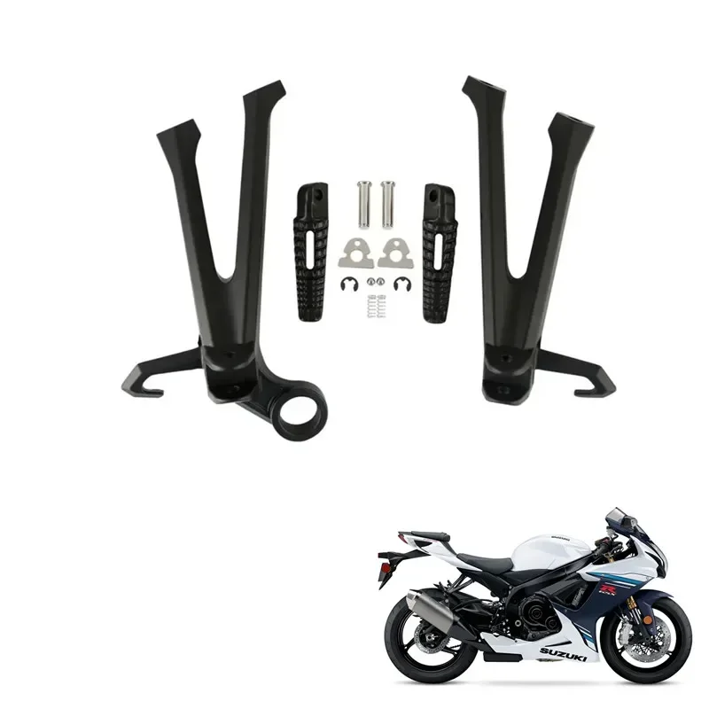 Motorcycle Acsessories Accessory Rear Foot Pegs Footrest Bracket For Suzuki GSXR 600 750 2011-2023 2012 Passenger