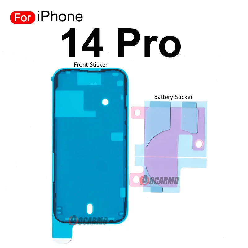 Adhesivo impermeable para pantalla LCD frontal de iPhone 14 Pro Max 14Pro, pegatina de pegamento para batería trasera