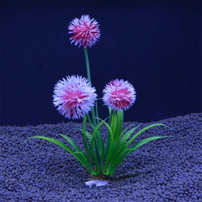 Aquarium Plants Aquatic Grass Aquarium Ornaments Fish Tank Decoration Plastic Fake Aquariums Grass Flowers Fish Tank Decor Plant