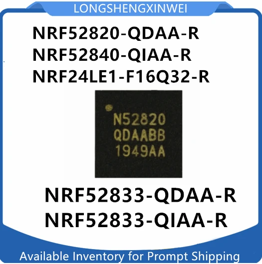 1PCS NRF52820-QDAA-R NRF52840-QIAA-R NRF24LE1-F16Q32-R NRF52833-QDAA-R NRF52833-QIAA-R QFN40 Bluetooth Wireless Transceiver Chip