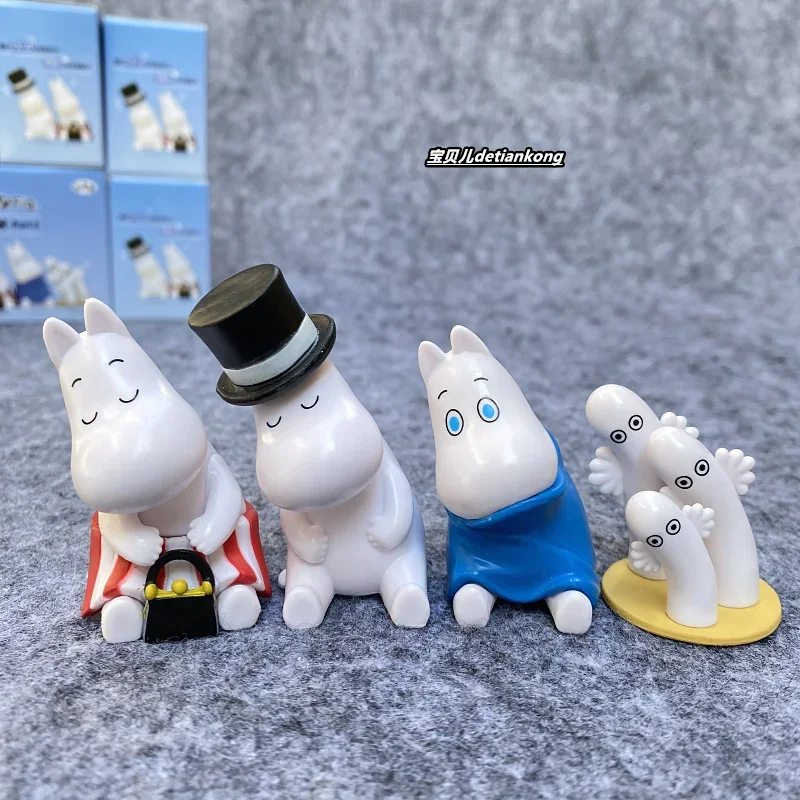 

Moomins слепая коробка игрушки жирная семья Снафкин спальная кукла милая аниме фигурка модель игрушки собирать украшения подарки для детей