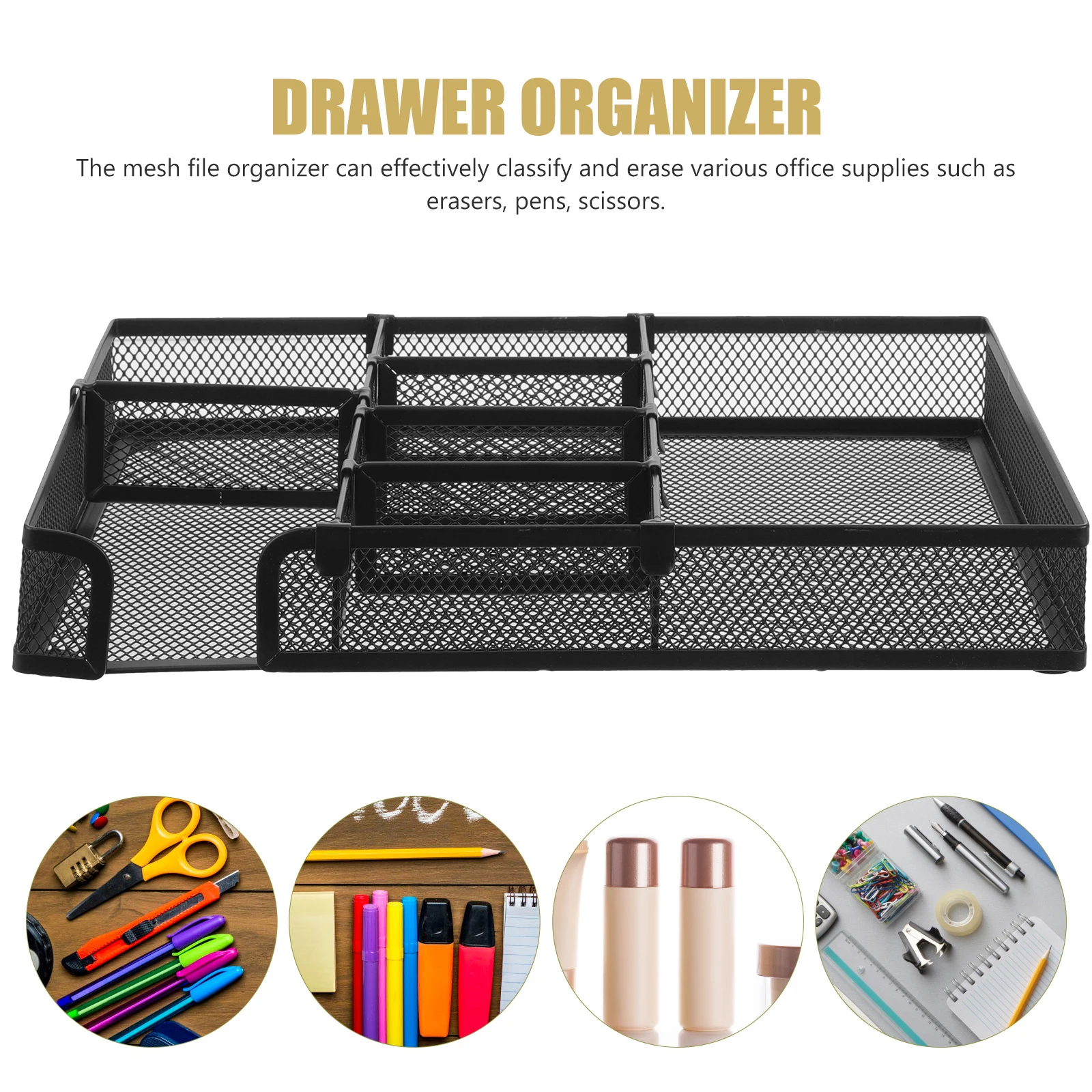 

Drawer Organizer Office Organisation Organization for Desk Storage Drawers Metal File Table Iron