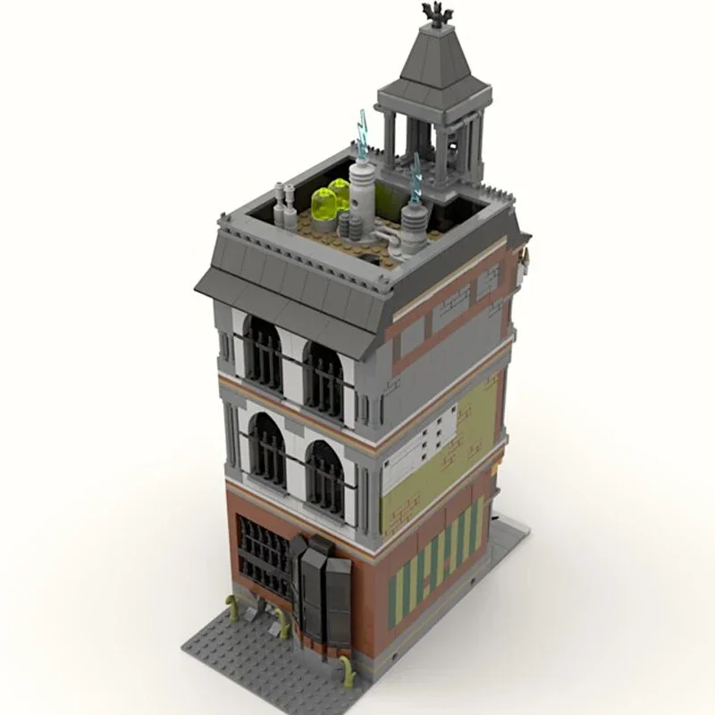 Moc Building Blocks Modular Street View Terrorist Law Firm Technical Bricks DIY Assembly Construction Toys For Kids Holiday Gift