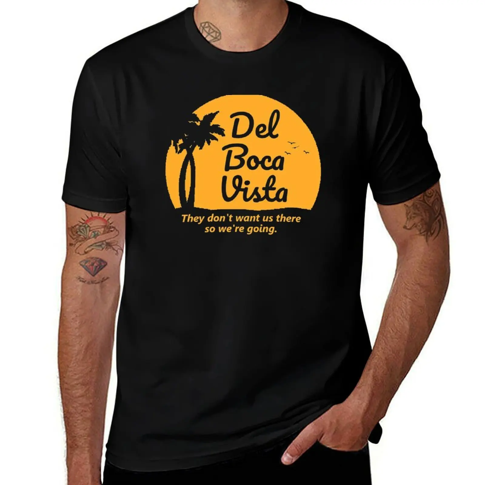 Del Boca Vista T-Shirt Art Pattern Printed Casual Top T-Shirt