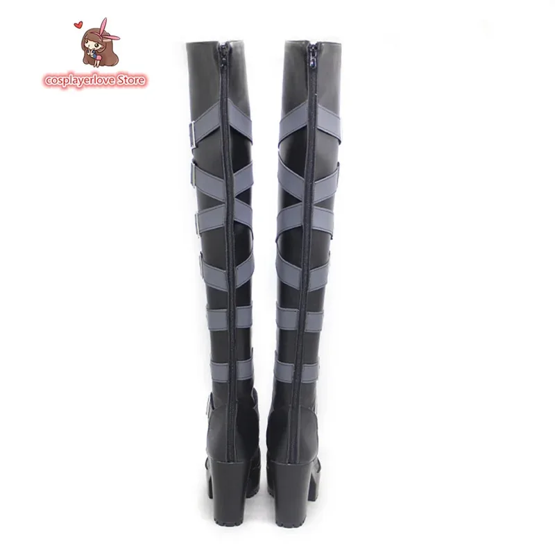Anime Black Butler Undertaker Scarpe Cosplay Stivali Scarpe di Carnevale di Halloween