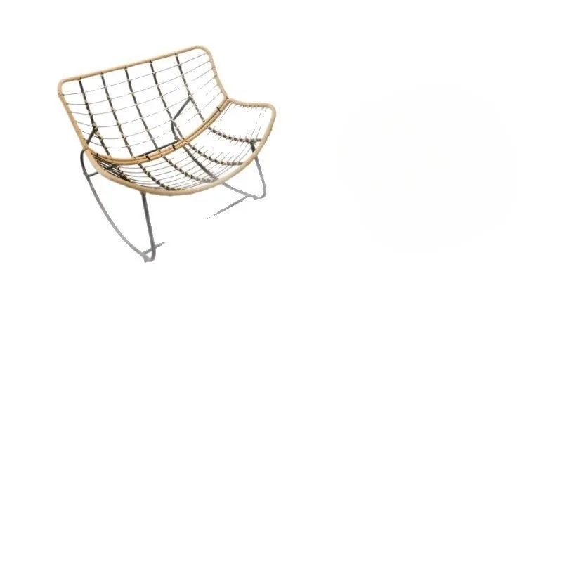 Lazy rocking chair recliner balcony casual rattan single reclining sleeping sofa chair
