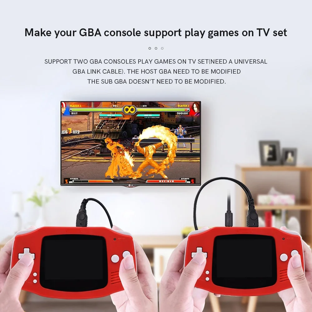 2 Wire HDMI Kit HDMI Adapter Converter Kit For Gameboy Advance 40 Pin GBA Console For GBA Console 40 Pin