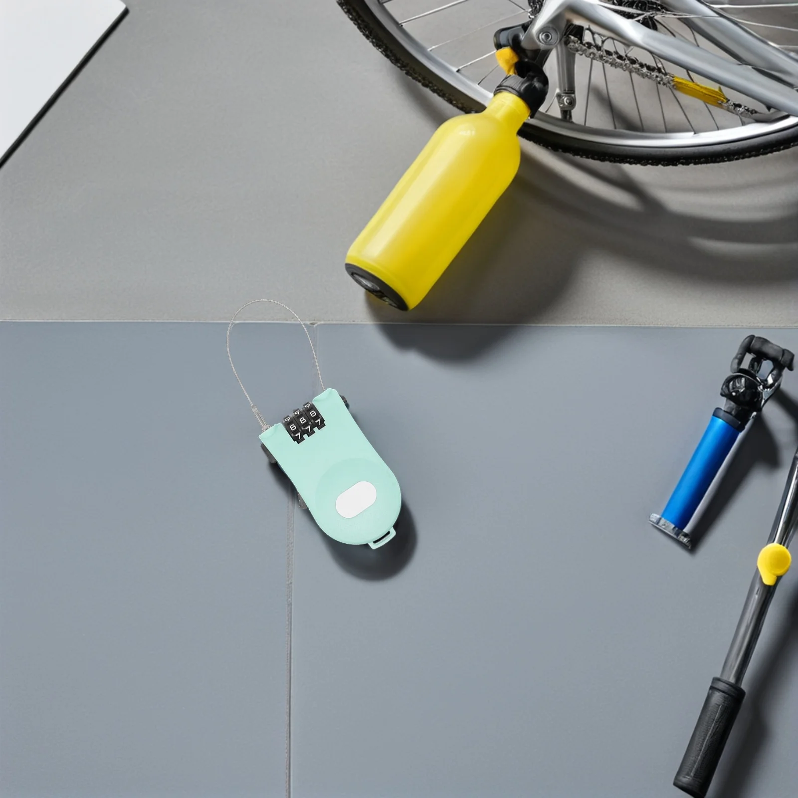 

Combination Cable Padlock 3 Digit Password Lock Retractable Steel Cable Lock for Bike Luggage Suitcase Anti Theft