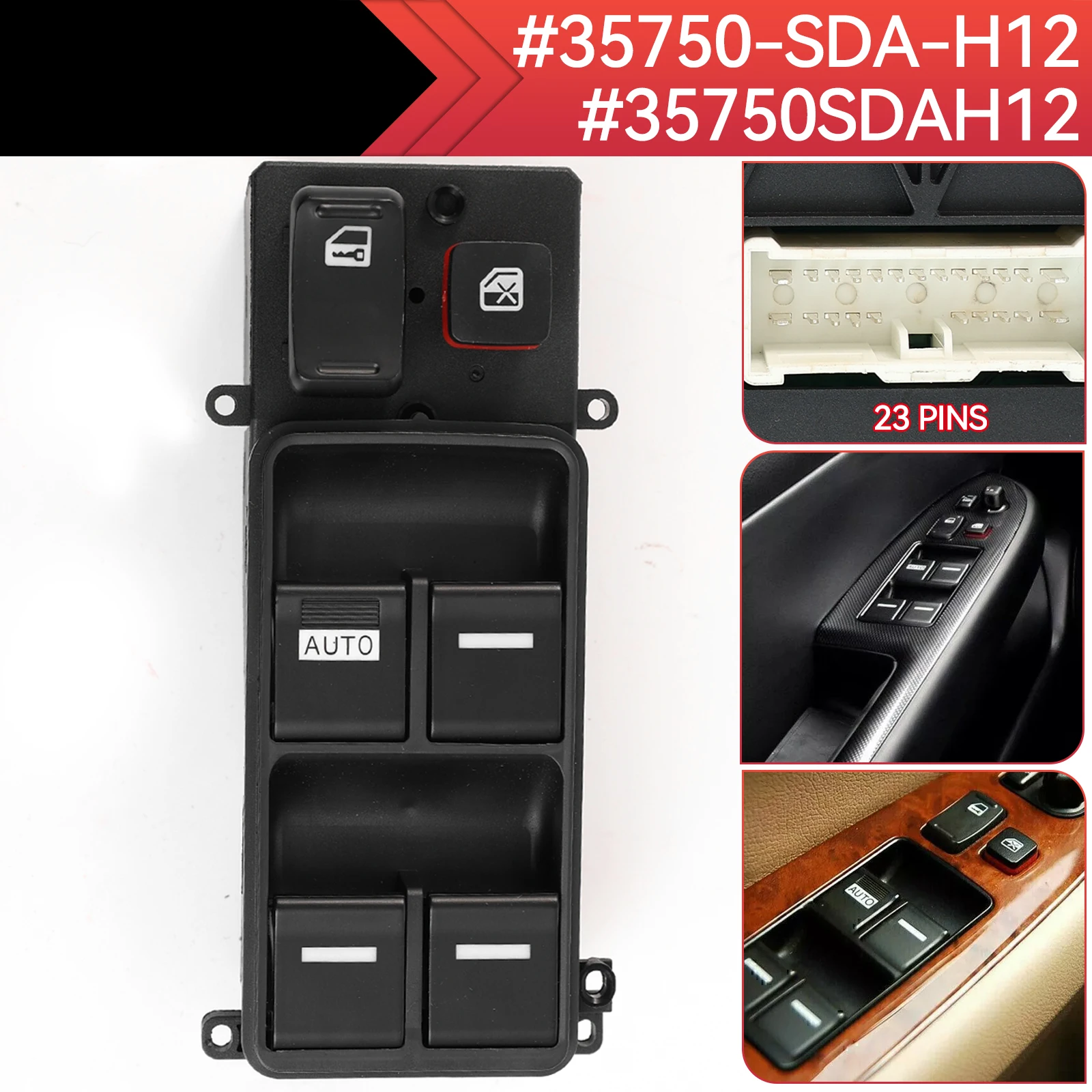 35750-SDA-H12 35750SDAH12 For Honda Accord 2003-2007 4 Door Dirver Side Electric Power Window Switch Master Controller Switches