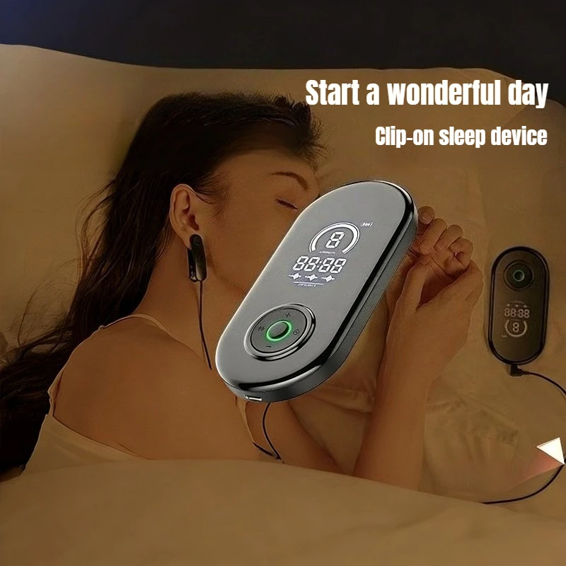 

CES Microcurrent Sleep Aid Device Insomnia Anxiety Headache Relief Electric Ear Clip Type Acupuncture Fast Sleep Instrument