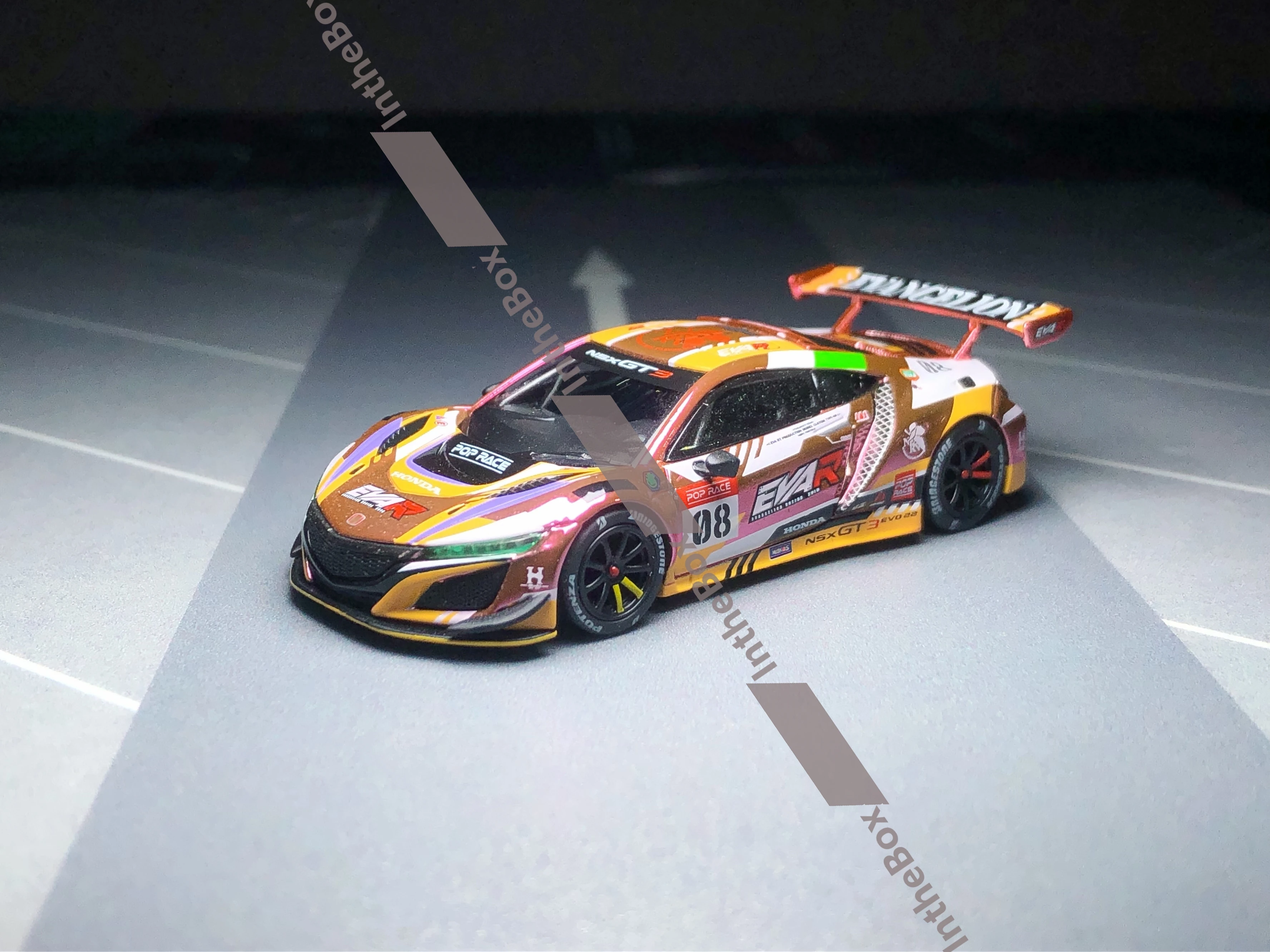 

PR64-08 1/64 Poprace NSX GT3 EVART diecast Model Car Collection Limited Edition Hobby Toys