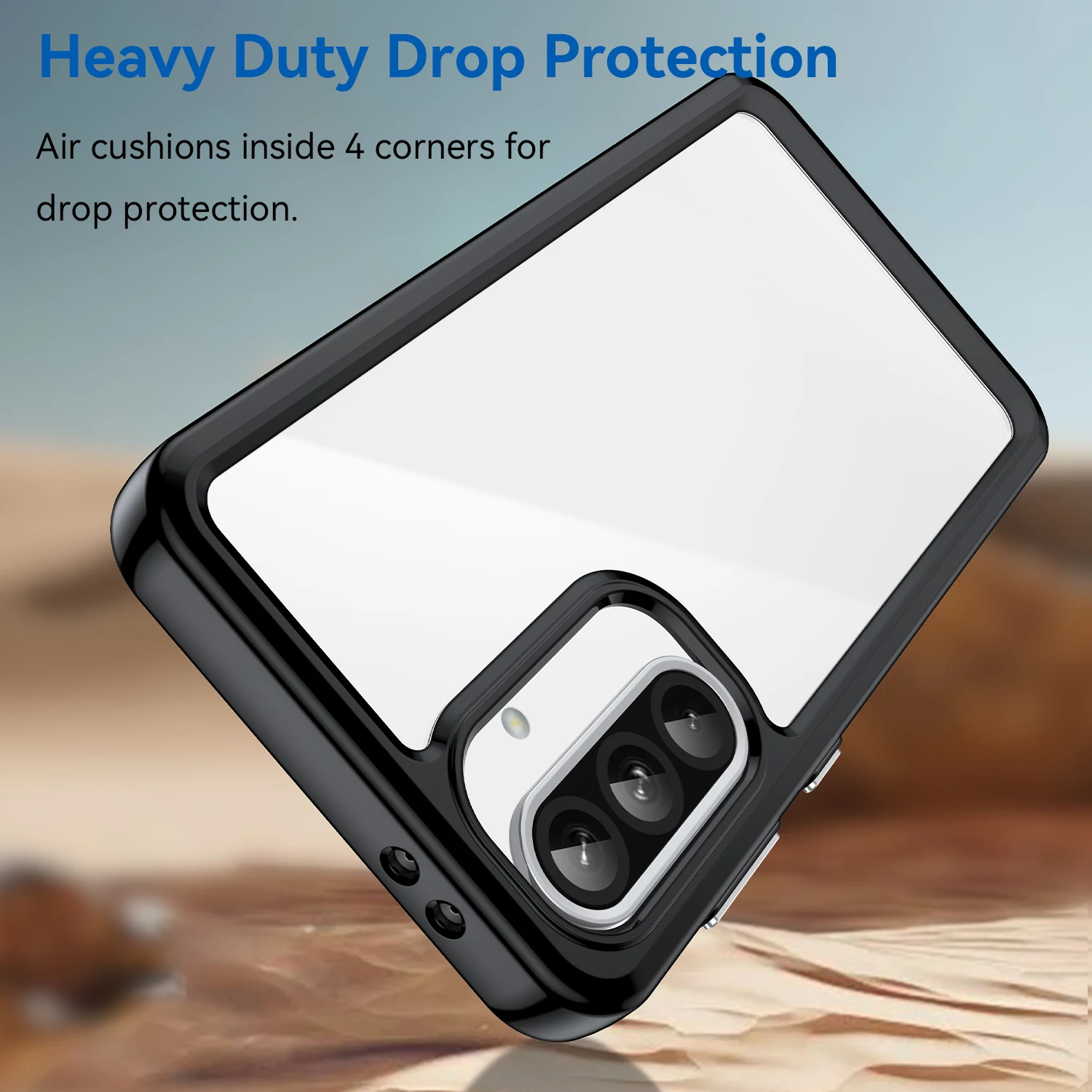 For Samsung Galaxy A36 Clear Case Samsung Galaxy A36 Cover Funda Coque Hard Translucent PC Soft TPU Edge Phone Shell Samsung A36